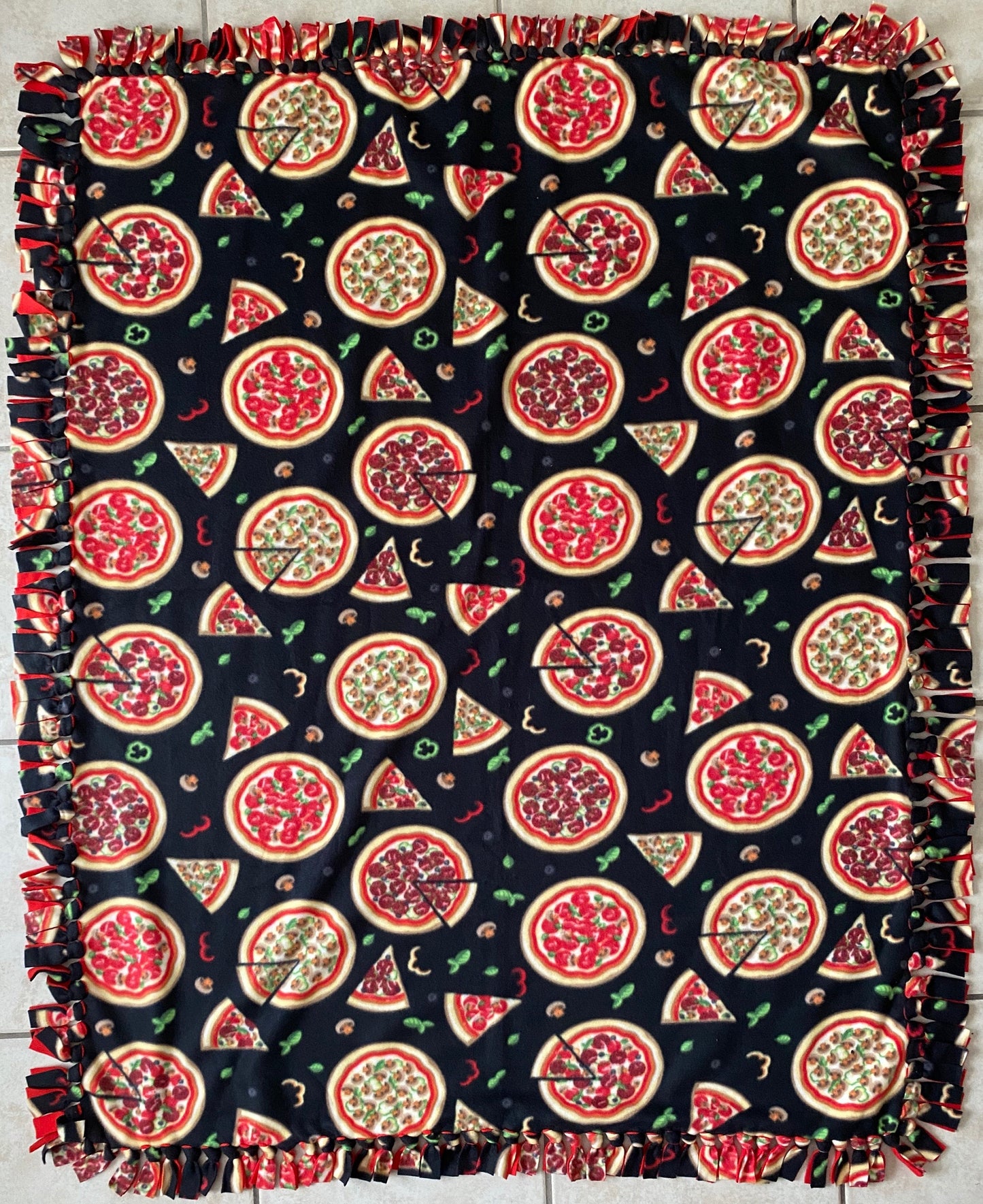 Slice of Warmth Fleece Tie Blanket