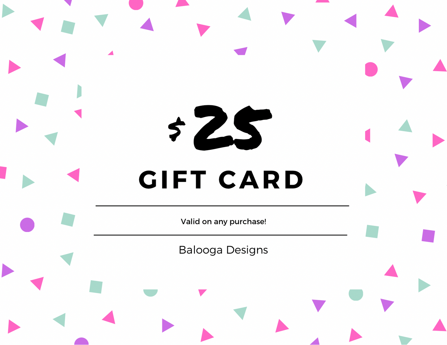 Balooga Designs Gift Card - Balooga Designs