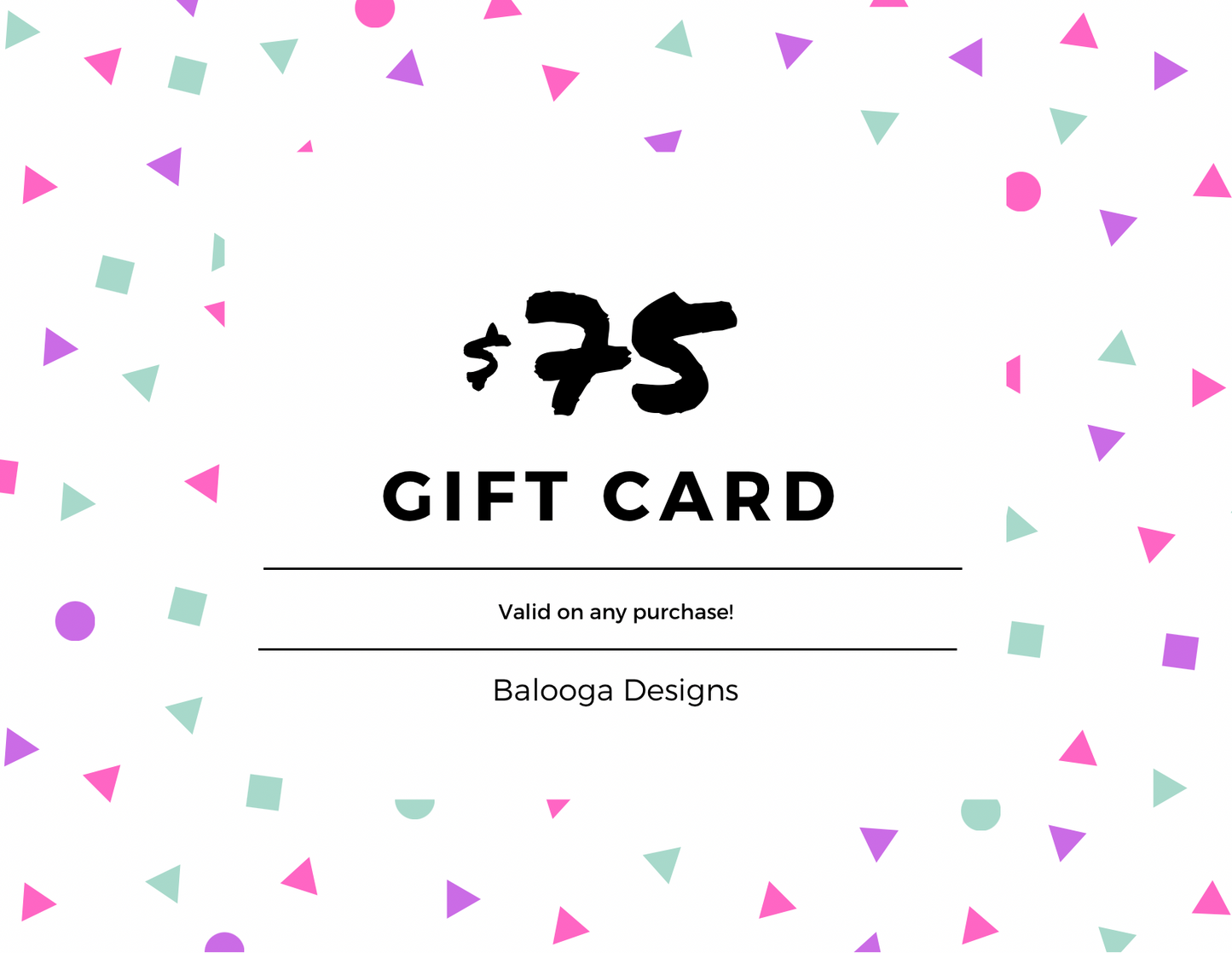 Balooga Designs Gift Card - Balooga Designs