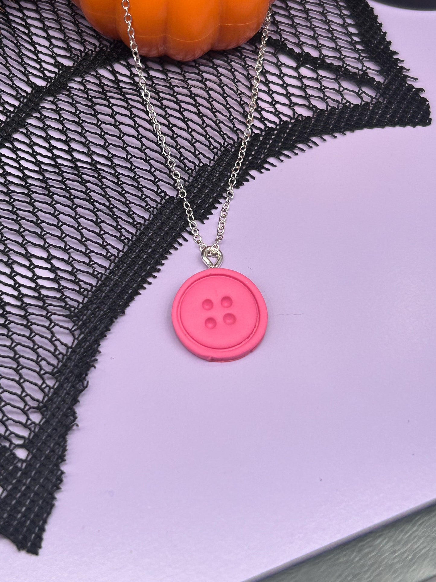 Button Eyes Necklace