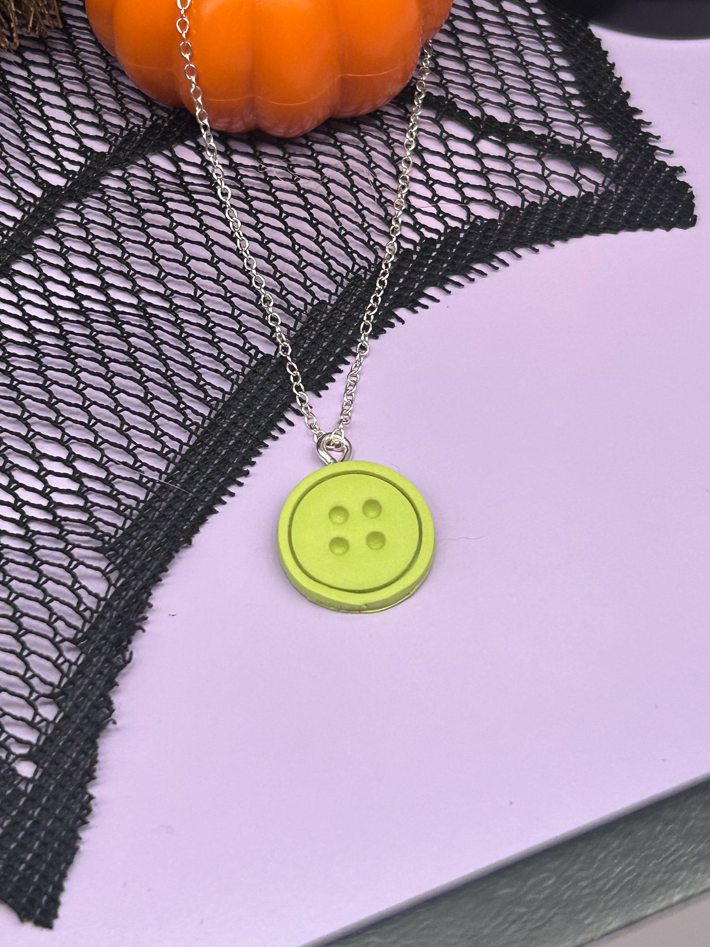 Button Eyes Necklace