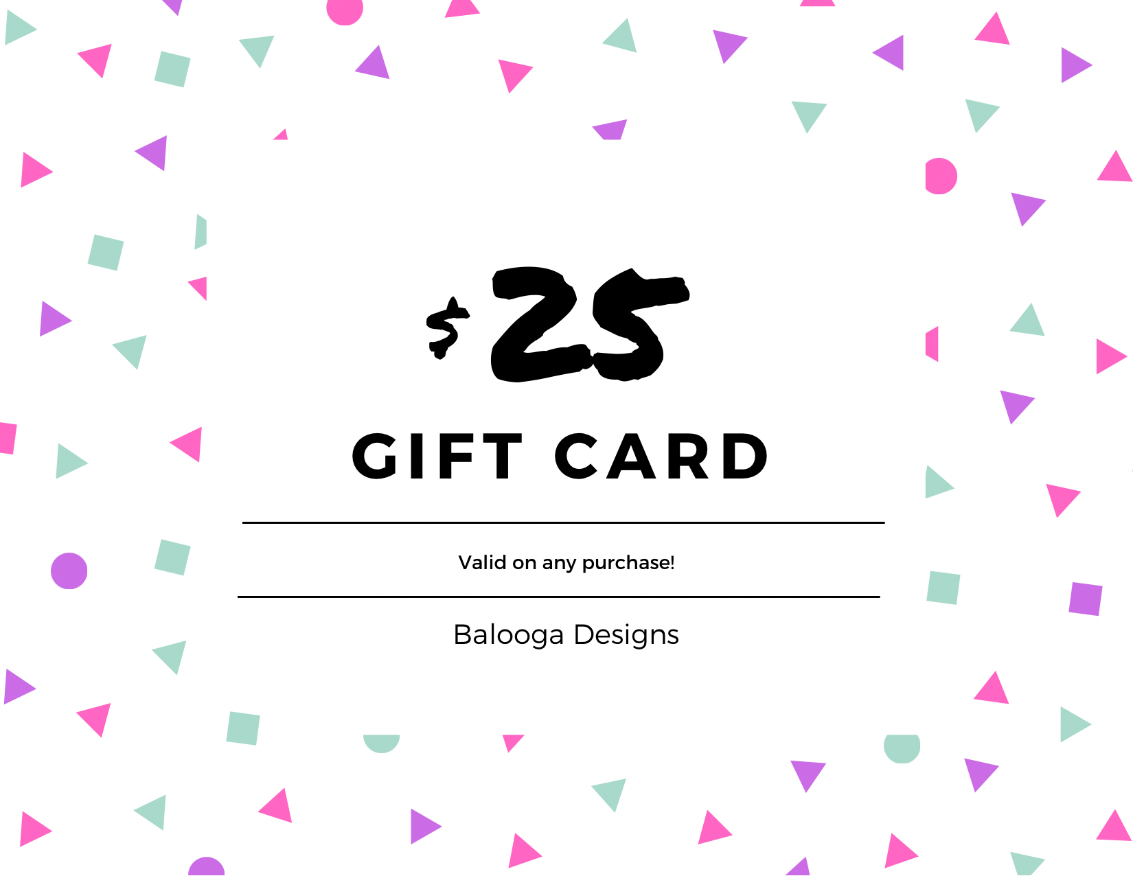Balooga Designs Gift Card - Balooga Designs