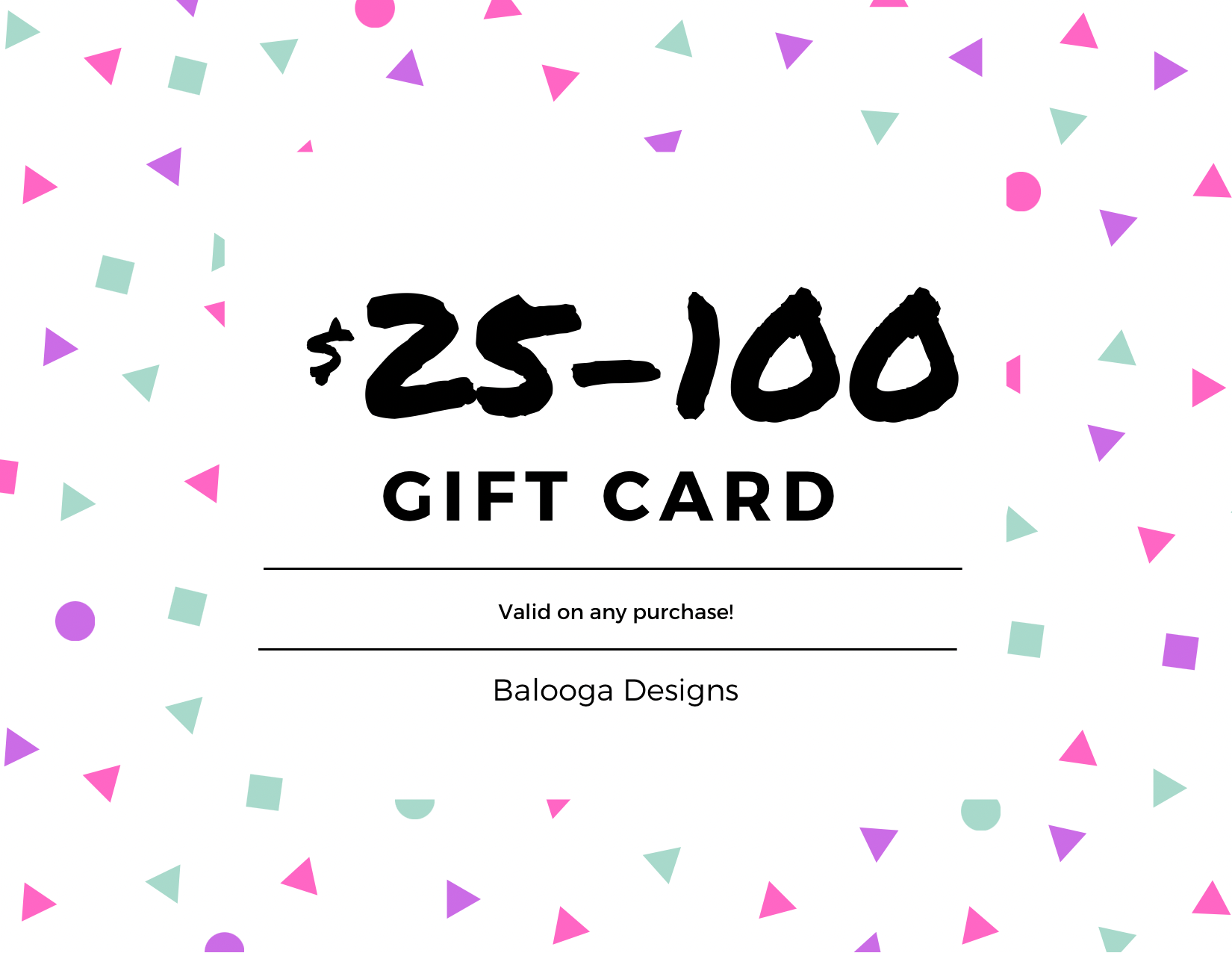 Balooga Designs Gift Card - Balooga Designs