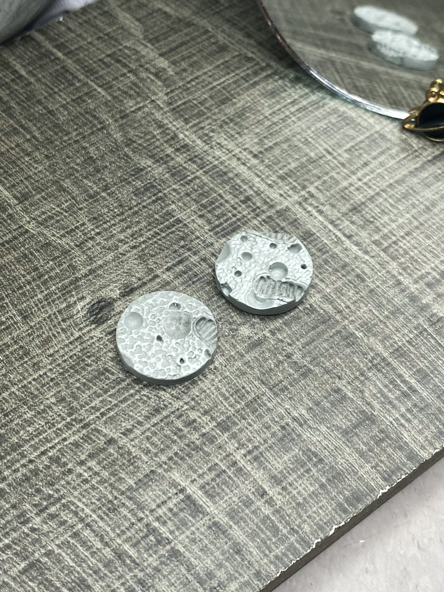 Circle Studs - Moon B