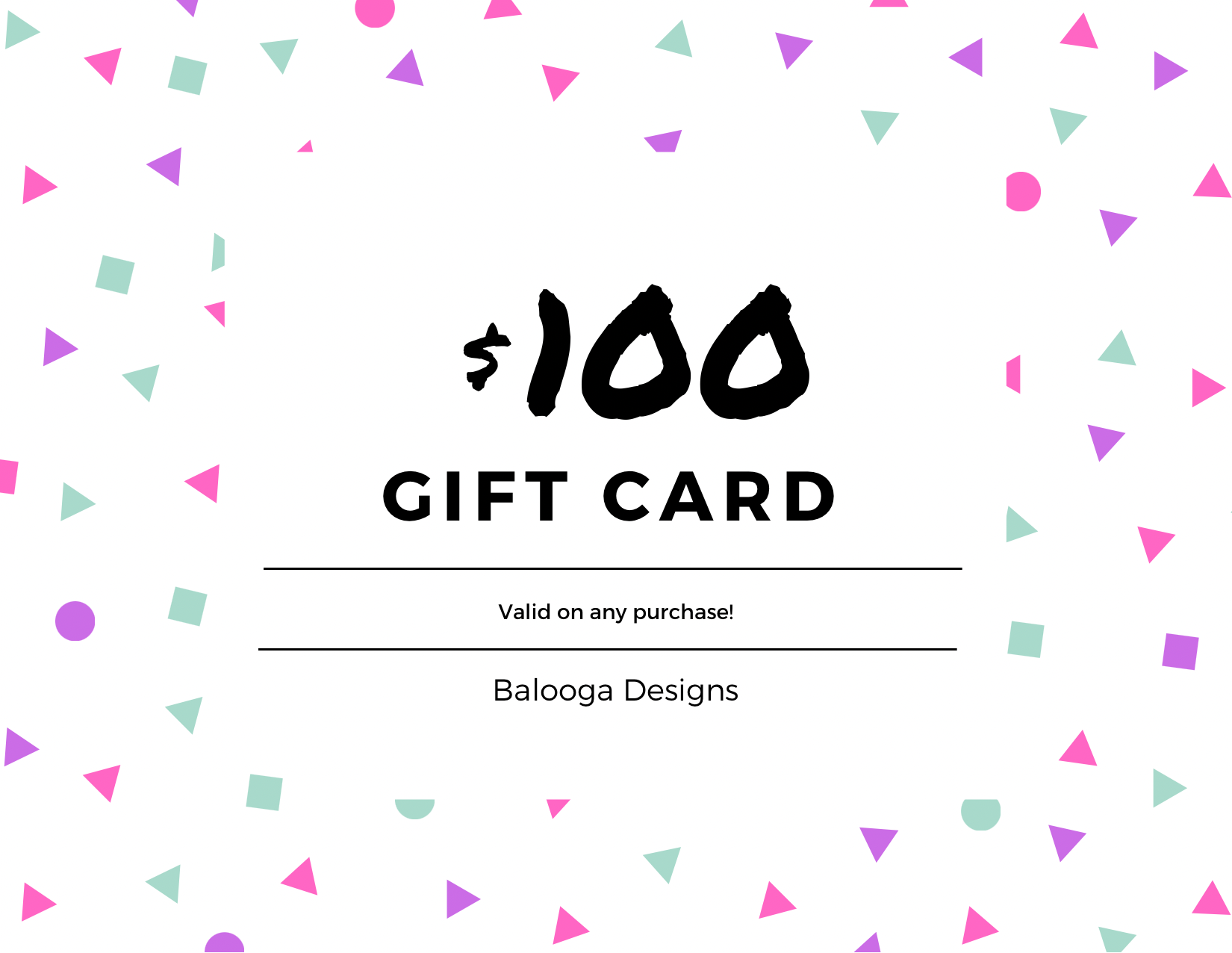 Balooga Designs Gift Card - Balooga Designs