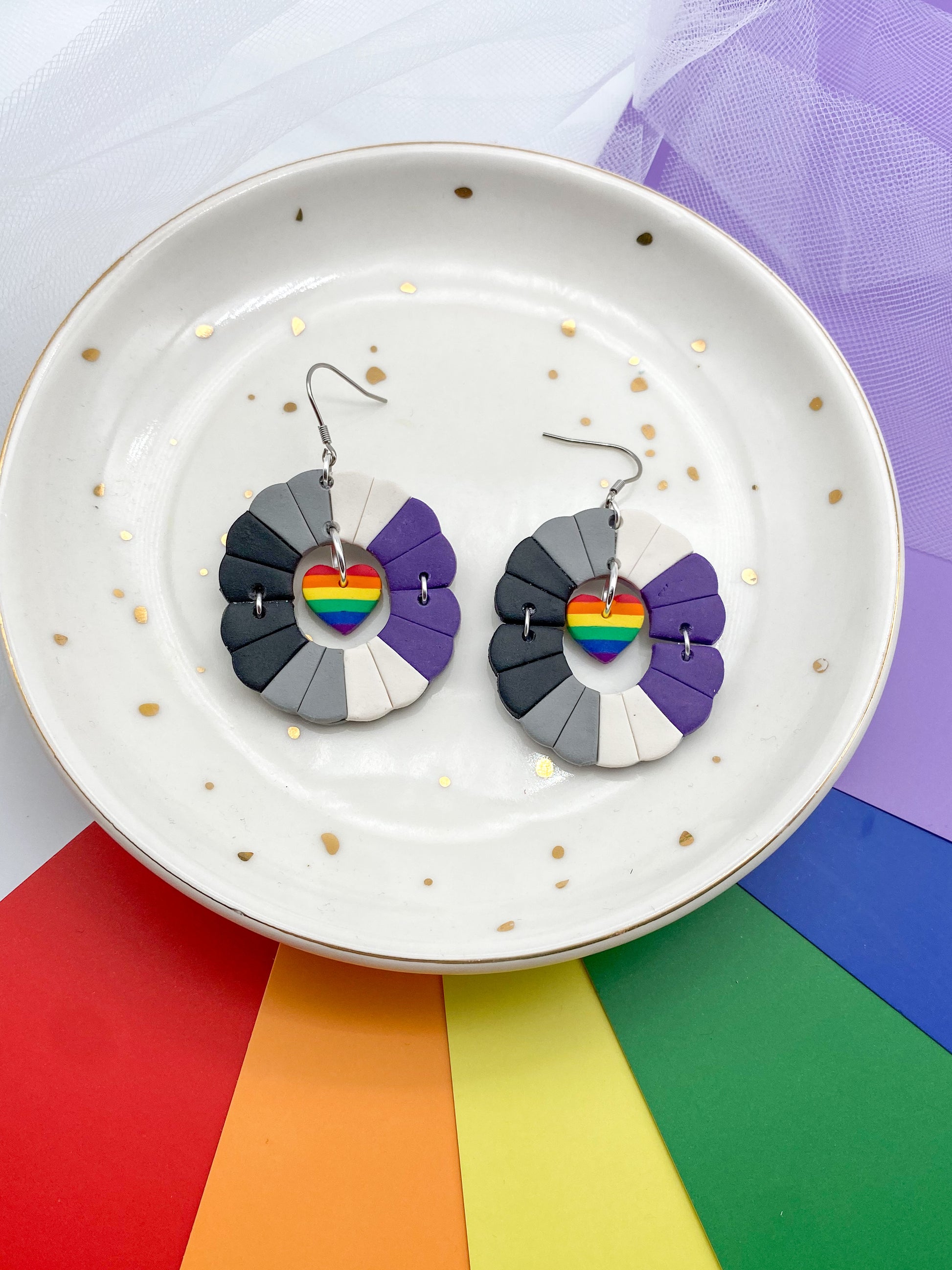 Heart Inside Pride Dangles - Balooga Designs