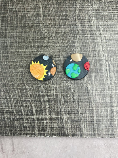 Circle Studs - Solar System A