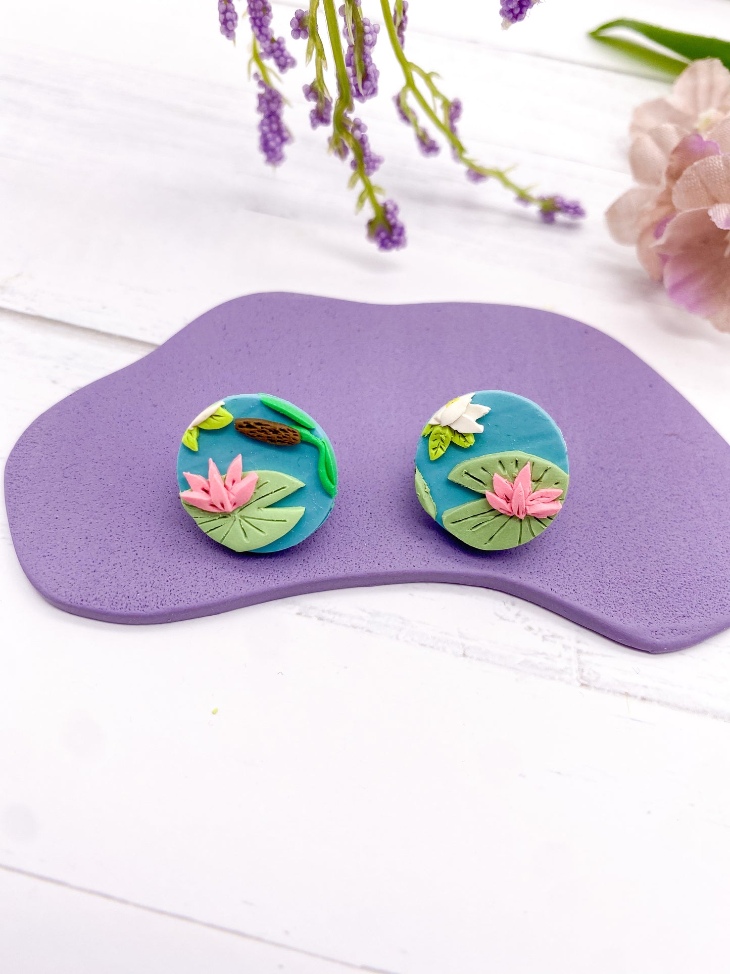 Circle Studs - Pond B - Balooga Designs