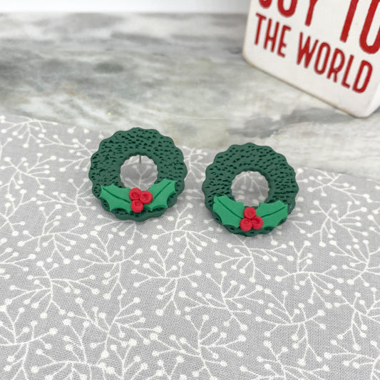 Hanging Wreath Studs