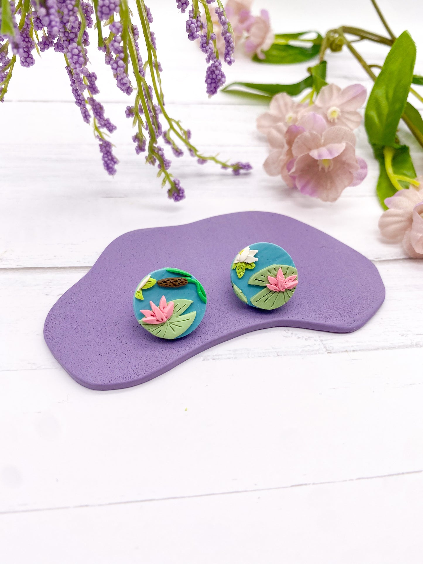 Circle Studs - Pond B - Balooga Designs