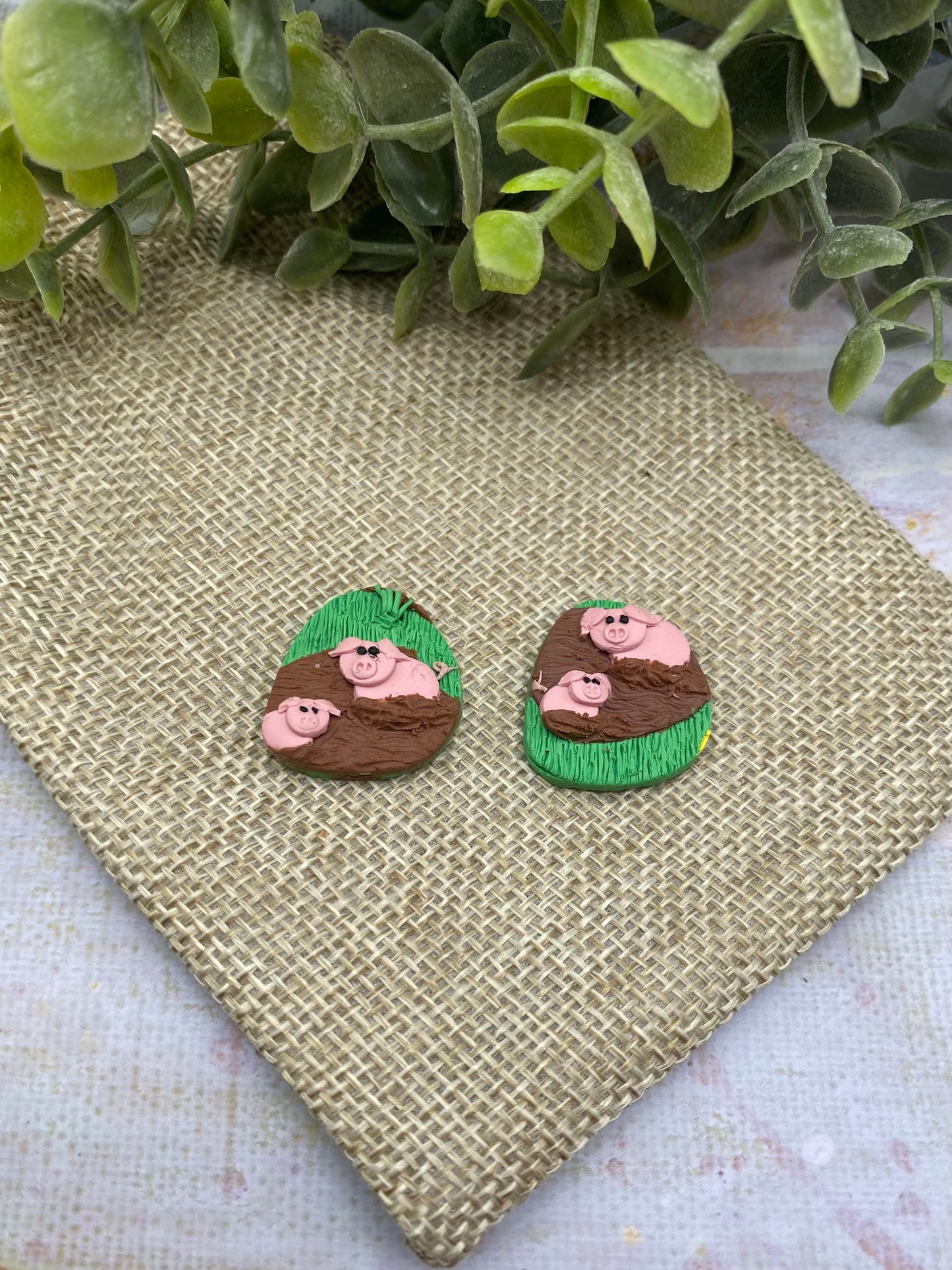 Pebble Studs - EIEIO A - Balooga Designs