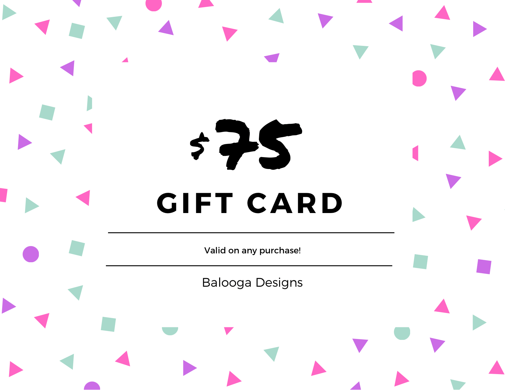 Balooga Designs Gift Card - Balooga Designs