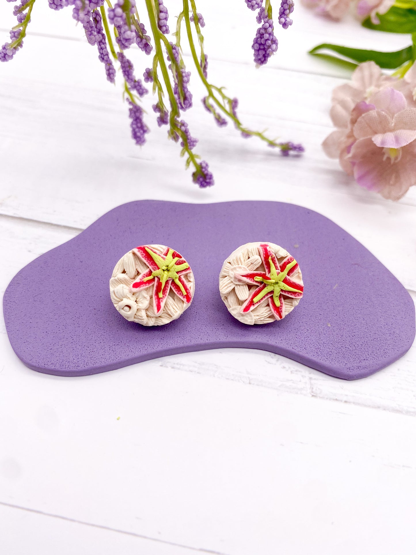 Circle Studs - Stargazing D - Balooga Designs