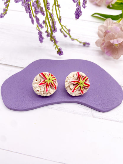 Circle Studs - Stargazing D - Balooga Designs